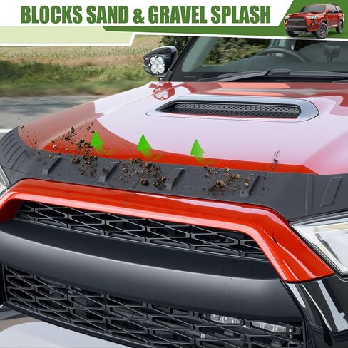 Hood Protector for 2010-2024 Toyota 4Runner Hood Deflector Guard Soft TPE Material Hood Shield Trim for 4 Runner Exterior Accessories in Kuwait