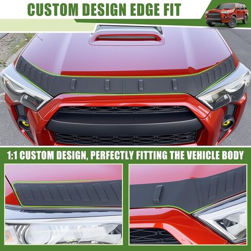 Hood Protector for 2010-2024 Toyota 4Runner Hood Deflector Guard Soft TPE Material Hood Shield Trim for 4 Runner Exterior Accessories in Kuwait
