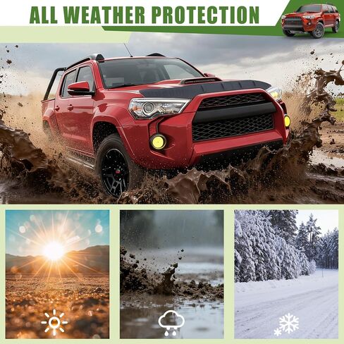 Hood Protector for 2010-2024 Toyota 4Runner Hood Deflector Guard Soft TPE Material Hood Shield Trim for 4 Runner Exterior Accessories in Kuwait