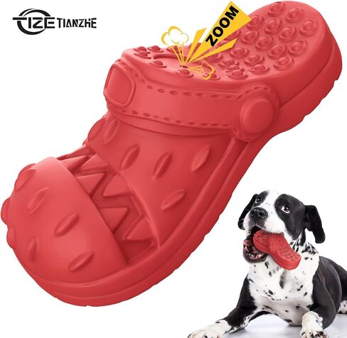 IZETIANZHE Indestructible Dog Toys, Dog Toys for Aggressive Chewers, Tough Durable Dog Chew Toys for Medium/Large Dogs/Heavy Duty Dog Toys (Slipper-Blue) in Kuwait