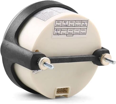 85MM Tachometer 0-8000RPM 12V/24V Amber/White Light RPM Gauge with Hourmeter for Gasoline Petrol Car Boat in Saudi Arabia