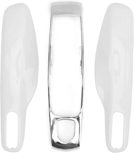 Car Key Case for 911 Boxste Key Fob Protector Cover Shell Case Trim Replacement (White + Silver) in Saudi Arabia