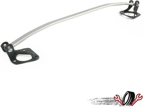 Suitable for Aluminum Front Tower Strut Brace Bar - Compatible with 2007-2013 Infiniti G37 & G25 - Enhances Shock Tower Suspension - Sleek Silver Finish in Saudi Arabia