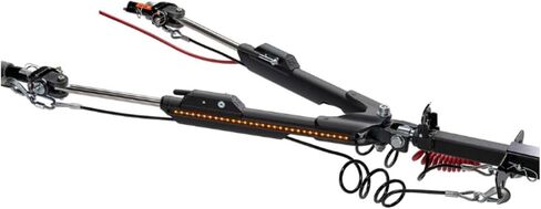 مجموعة قضيب السحب Roadmaster Nighthawk واللوحة الأساسية مع مجموعة أسلاك الصمام الثنائي الذكية لمصابيح LED ونظام الكبح غير المرئي يناسب 2021-2024 Bronco مع مصد معدني | يشتمل على ملصق مائي in Saudi Arabia