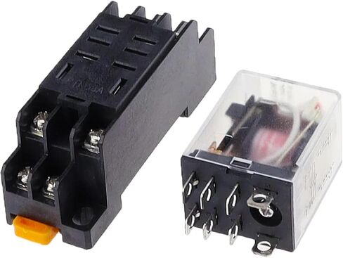 مرحل الطاقة LY2NJ DPDT مع قاعدة المقبس، 8 Pin HH62P JQX-13F، أتمتة التحكم الصناعي (48V DC) in Saudi Arabia