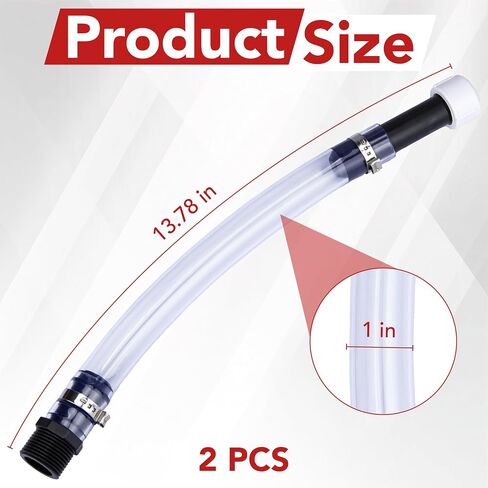2 PCS Fuel Jug Hose, Gas Cans Hose, for VP Racing Fuel, Gas Jug Nozzle Replacement Suitable for 3/5/5.5 Gallon Tractor and Scribner Fuel Tanks Jugs, Dirt Bike,Motorcycle Accessories in Saudi Arabia