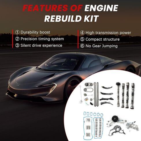 Left Right Camshaft Rocker Arms Lifters 3.6L Fit For Grand Caravan 2011-2016 for Grand Cherokee 2011-2015 for Ram 1500 13-16 with Timing Chain Kit Oil Water Pump for Durango Journey in Kuwait