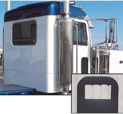 استبدال الدقة الفنية لـ Peterbilt 378 Year 1993 FIBERTECH Day CAB مجموعة تحويل كاملة ممتدة - تصميم داخلي أسود in Kuwait