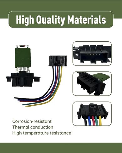مقاوم محرك منفاخ HVAC من Moryzian مناسب لـ Ram ProMaster City 2015-2019، يستبدل 68100532AA RU982 984-493 in Saudi Arabia