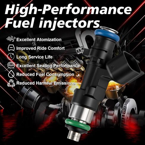 Fuel Injectors 0280158028 2.7L 3.5L 4Holes Fits for:2005 2006 2010 Chrysler 300 2.7L 3.5L Sebring Pacifica, for:2006 2010 Dodge Charger 2005 2006 Magnum 2010 Challenger Journey 6PCS V6 in Kuwait