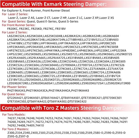 2PCS Steering Damper For Exmark Lazer Z Phazer Quest For Toro Z Masters steering stabilizer shock#109-2339,1-523027,103-4079,103-2913 in Saudi Arabia