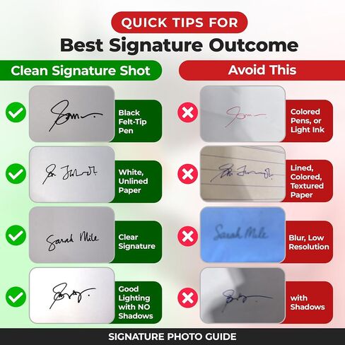 تعزيز ختم التوقيع المخصص - ختم التحبير الذاتي المخصص بتوقيعك المكتوب بخط اليد، والأختام السهلة والانطباعات المهنية للمستندات التجارية والقانونية والشخصية (متوسط) in Kuwait