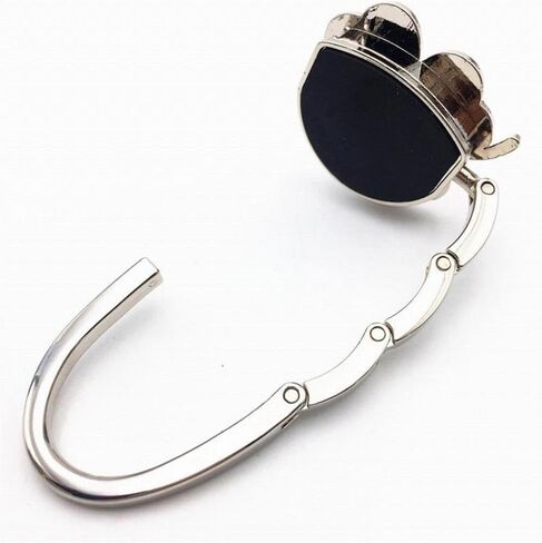 Clover Design Foldable Handbag Hanger - Portable Purse Hook for Table, Chair, or Counter - Compact & Sturdy Bag Holder for Women - Blue in Saudi Arabia