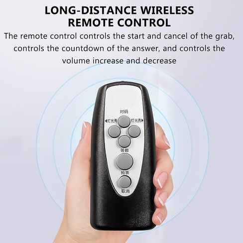Answer Buzzers Set, Wireless Buzzer System, 4 Status Prompt Colors, 32 Groups Answering, 1-999 Seconds Can Be Set, for Offices School Contest Classroom in Saudi Arabia