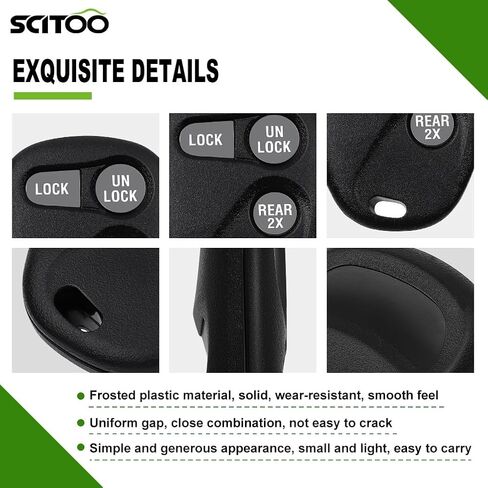 SCITOO 1 X Remotes Key Fob for Chevy for Astro for Tahoe for Suburban 1500 for GMC for Yukon for Jimmy for Sonoma 1997-2002 16245100-29 ABO1502T 16207901-5 in Saudi Arabia