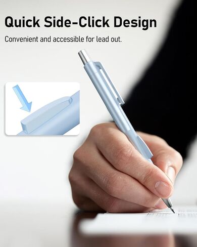Cute Mechanical Pencil Set with Case,4PCS Pastel Fast Click Aesthetic Mechanical Pencils with 480PCS HB Lead Refills, 2 Erasers, 12 Eraser Refills School Supplies for Girls Writing Drawing Sketching in Saudi Arabia