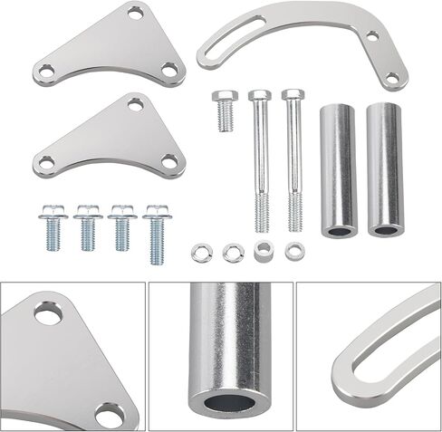 Areyourshop مجموعة دعامات مضخة التوجيه 551497 316-3000833 لـ Chevy 396 402 409 427 454 502 V8 مضخة مياه طويلة 454 كتلة كبيرة in Kuwait