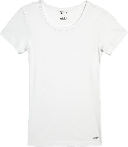 Reebok Girls' Undershirt - Soft Breathable Basic Crew Neck Shirt (3 Pack), Size 3T, White in Saudi Arabia