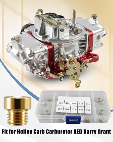 مجموعة نفاثات الغاز الرئيسية 1/4"-32 مناسبة لمكربن ​​هولي كارب، AED Barry Grant Quick Fuel Demon Avenger، مقاس 80 81 82 83 84 85 86 87 88 89، 10 مجموعات قطعتين من كل حجم in Kuwait