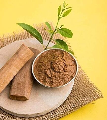 لوح باتا من خشب الصندل الهندي التقليدي المصنوع يدويًا من Radhna/Chandan Pata (6 بوصات، بني) - أسرع توصيل مع DHL in Saudi Arabia