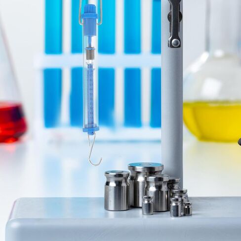 VILLCASE 5pcs Tubular Spring Scales Transparent Hanging Balance Scientific Physics Experiment Equipment Rust-Resistant Dual Scale for Lab Classroom Use in Saudi Arabia