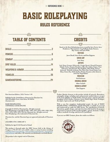 لعب الأدوار الأساسية Chaosium - حزمة Gamemaster in Kuwait