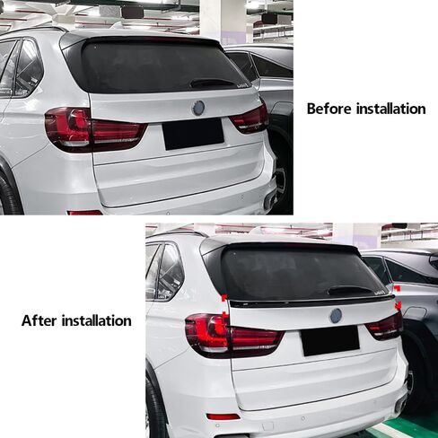سبويلر سقف لسيارة BMW X5 F15 2014-2018، سبويلر خلفي للسيارة سبويلر خلفي للسقف، A-أسود in Kuwait