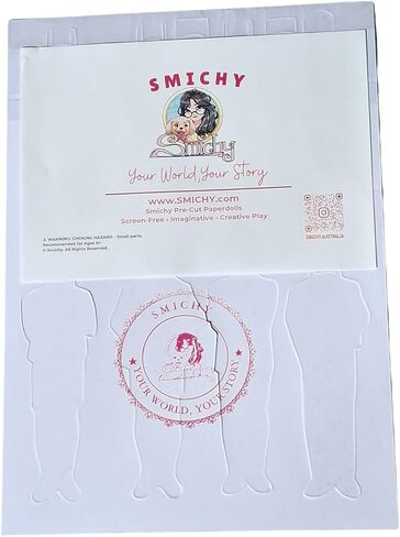 Smichy™ Dimitri Deluxe Paperdoll, A5 Pre-Cut 400 GSM Art Card, Mix-and-Match Fashion Collection for Journaling, Scrapbooking in Saudi Arabia