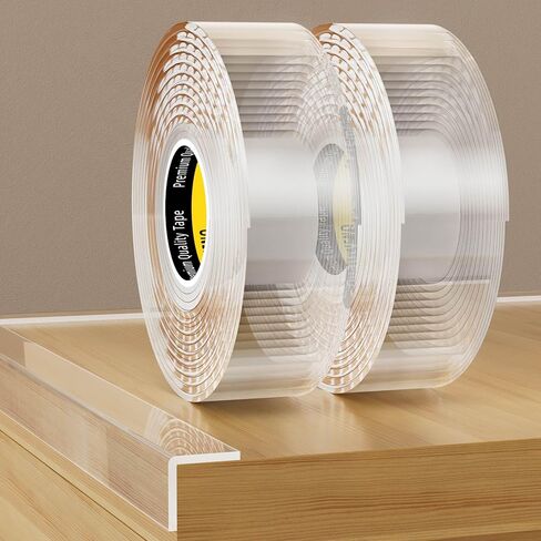 COUMENO Edge Protector, Edge Protector Strip Clear, Strong Adhesive, Used Edge Protectors for Sharp Corners of Cabinets, Tables, Drawers Anti-Sharp Edge Protect 0.8inX9.84FT in Saudi Arabia