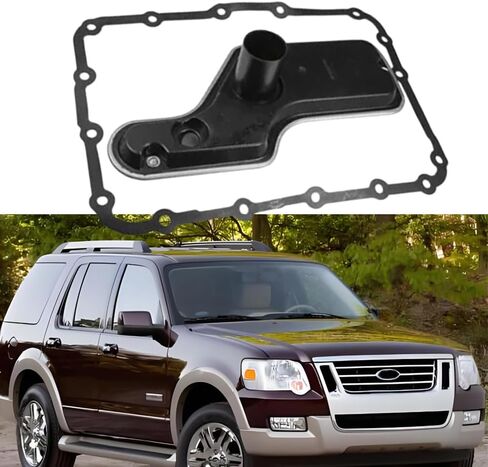 مجموعة حشية وعاء زيت فلتر ناقل الحركة من Riloer، 2002-2010 متوافقة مع Ford Explorer، OE: 1L2Z7A098AC in Saudi Arabia