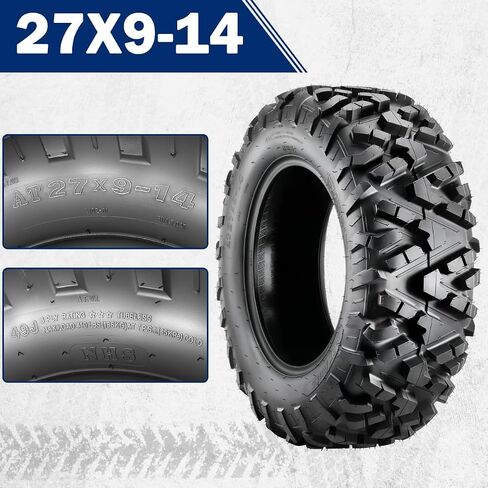MaxAuto AT27x11-14 ATV UTV Tires, 27x11x14 All Terrain Sport ATV Tires for All Trail Tire, 27 11 14 Mud Sand Off-Road Tire, 6PR Tubeless, 2 Pack in Saudi Arabia