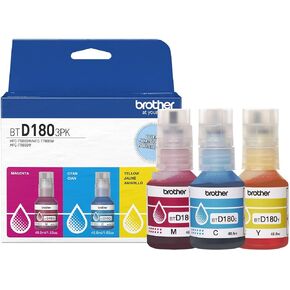 زجاجة حبر أسود أصلية BTD180BK عالية الإنتاجية من Brother (للاستخدام مع طابعات INKvestment Tank 580 و780 و980) in Kuwait