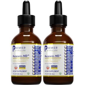 Premier Research Labs Melatonin-ND - Fermented Melatonin - Immunity Supplement - Probiotic-Cultured Melatonin - Liquid Melatonin - Pure Vegan - Organic Ingredients - 2 fl oz - 54 Servings in Kuwait
