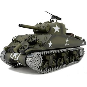 POCO DIVO Sherman M4A3 دبابة الجيش الأمريكي، نموذج عسكري 1/16 RTR RC، إصدار Heng Long 3898 MS ترقية عجلة معدنية ذات مسار ضرس معدني، قتال Airsoft Battle بالأشعة تحت الحمراء، ارتداد صوت الدخان والضوء in Kuwait