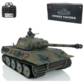 توكان RC هواية 2.4Ghz Henglong 1/16 7.0 إصدار بلاستيكي ألماني النمر V RTR دبابة مع جهاز للتحكم عن بُعد موديل 3819 in Kuwait