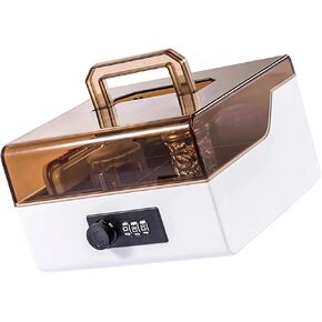 صندوق تخزين طوابع شفاف مكون من 5 حجرات مع منظم الختم الرسمي لهيكل ABS بكلمة مرور in Kuwait