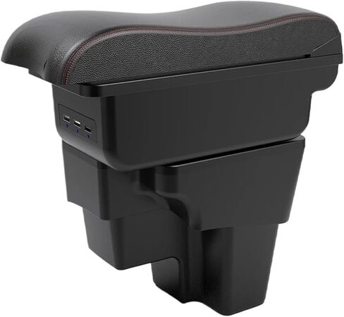 Fit for Kia STONIC Fit for Kia Rio lx Cerato car Center Console armrest Box Parts Storage Parts South America(A3 Black White NOUSB) in Saudi Arabia