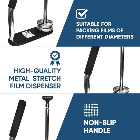 PalPak100 -The Leading Stretch Film Dispenser - Holds 12" to 18" Stretch Film - Light Weight Industrial Strength (12 Pack) in Saudi Arabia