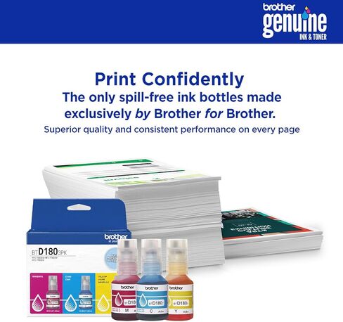 زجاجة حبر أسود أصلية BTD180BK عالية الإنتاجية من Brother (للاستخدام مع طابعات INKvestment Tank 580 و780 و980) in Saudi Arabia