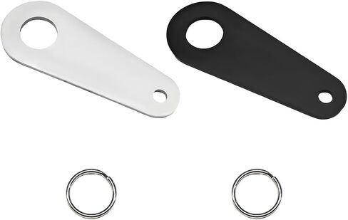 Motorcycle Bell Hanger, Good Luck Riding Motor Hanger with Split Ring, Metal Biker Bell Hanger Fits for Most Bells (Black, Style B, 2PCS) in Saudi Arabia