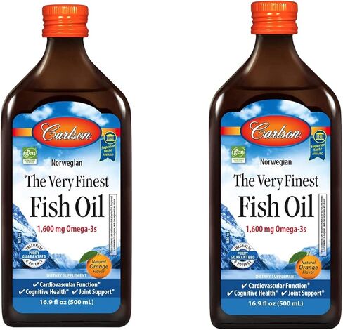 Carlson - The Very Finest Fish Oil Lemon, 16.9oz, 2 Pack in Saudi Arabia