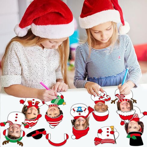 60pcs Christmas Theme Cutouts Snowman Bulletin Board Decorations Xmas Snowman Paper Cut-Outs Classroom Decor for Xmas Classroom DIY Craft Photo Wall Door Christmas Winter Party Supplies in Saudi Arabia