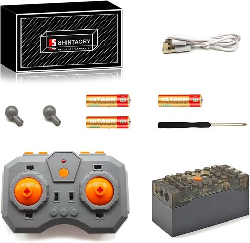 Power Functions RC Kit, Adjust Speed Remote Control and 4-Channel Input Ports Rechargeable Lithium Battery Box Set, APP, MOC in Saudi Arabia