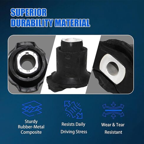 2PCS Suspension Cradle Rubber Bushing for Jee.p Grand Cherokee WK Dodge Durango, Replaces 52124754AC in Kuwait