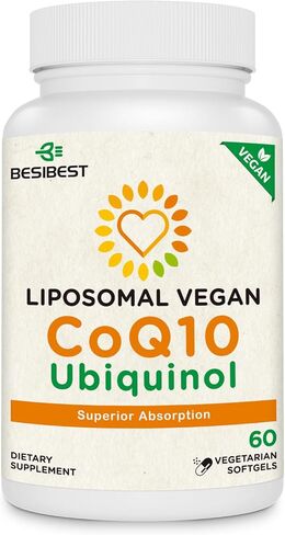 كبسولات هلامية CoQ10 600 ملغ مع فيتامين E وأوميغا 3، 6، 9، مكمل Ubiquinol CoQ10 عالي الامتصاص، أنزيم Q10 النشط لوظيفة القلب، إنتاج الطاقة، الخصوبة، عبوتان in Saudi Arabia