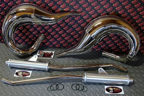 أنابيب Vito's Performance FAT BASTARD في الإطار 1987-2006 تناسب Yamaha Banshee CHROME in Kuwait