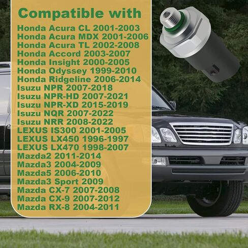 مستشعر مفتاح الضغط A/C متوافق مع Honda Accord Insight Odyssey Ridgeline Acura CL MDX TL Isuzu NPR Lexus IS300 Mazda 2 Toyota Avalon Camry Celica Corolla Echo استبدال # 88645-08010 in Kuwait