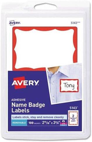 Avery Name Badge Label (5143) in Saudi Arabia