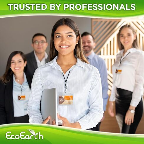EcoEarth - إدراجات شارة الاسم - 2.25 × 3.5 بوصة، 280 بطاقة، 35 ورقة - عبوات بطاقات اسم فارغة قابلة للتخصيص للشارات - بطاقات قابلة للطباعة - ملصقات تعريف شخصية لطابعات الليزر وطابعات الحبر in Kuwait