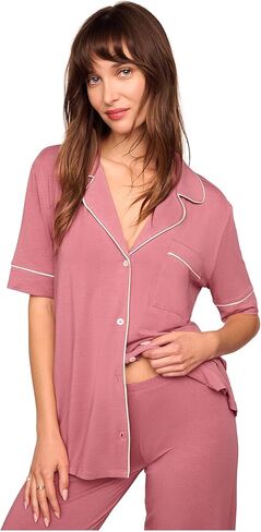 Eberjey Gisele Short Sleeve Pant PJ Set in Kuwait